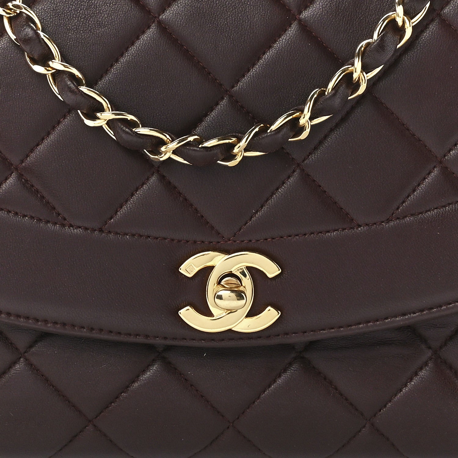 Chanel Lambskin Quilted Medium Single Flap Burgundy 10 of 13