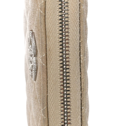 Chanel Metallic Lambskin Quilted Gusset Wallet Gold 12 of 13