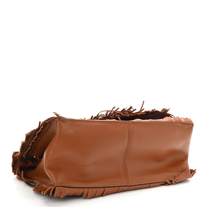 Valentino Garavani Calfskin The Rope Crossbody Bag Saddle Brown 4 of 9
