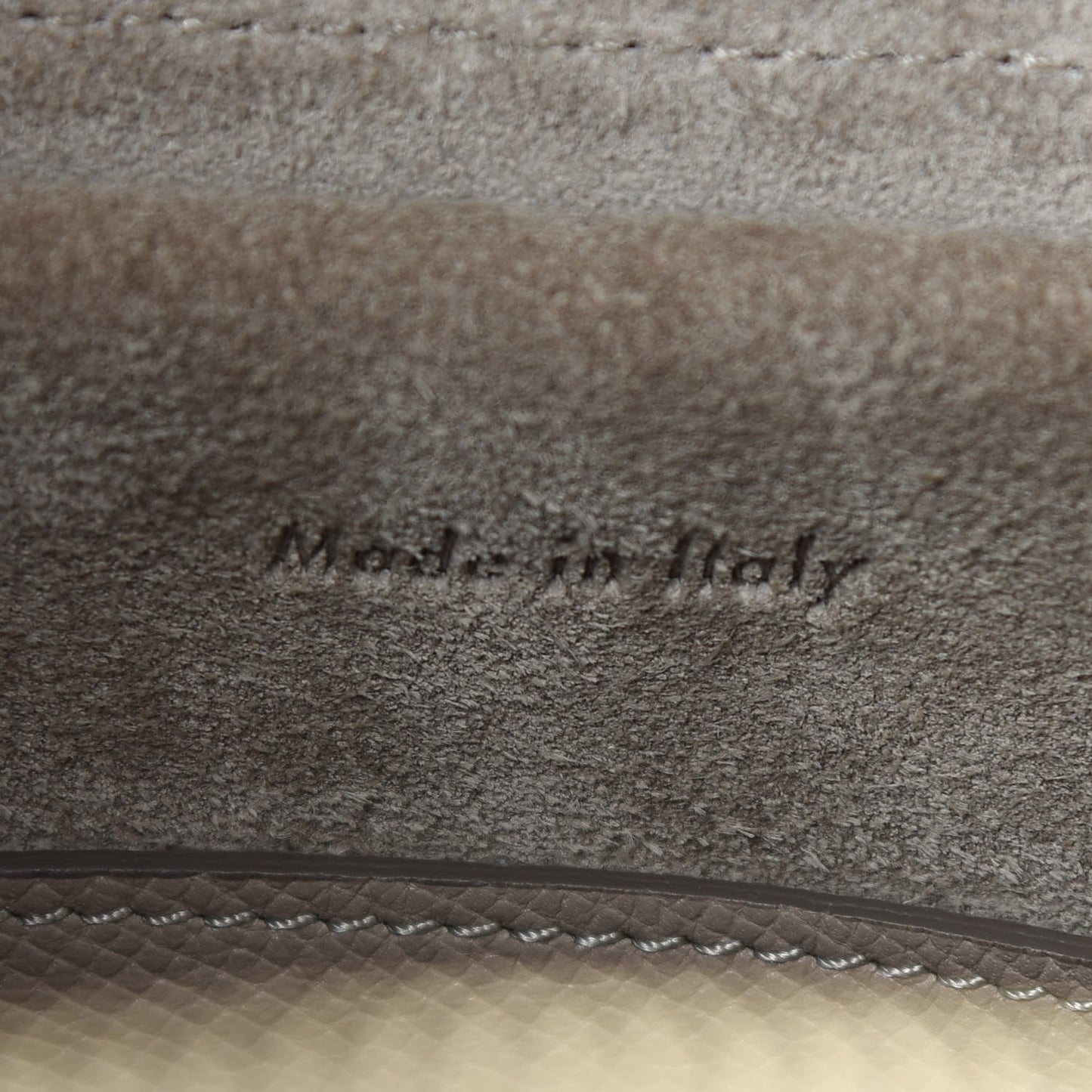 Grained Calfskin Micro Belt Bag Light Taupe