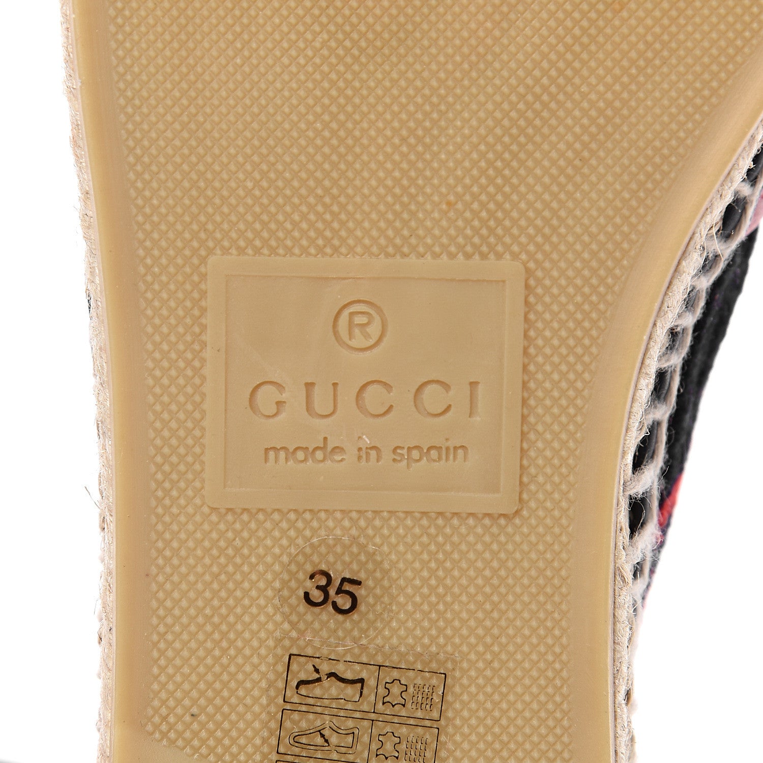 Gucci Terry Cloth GG Monogram Espadrilles 35 Blue Red 7 of 9