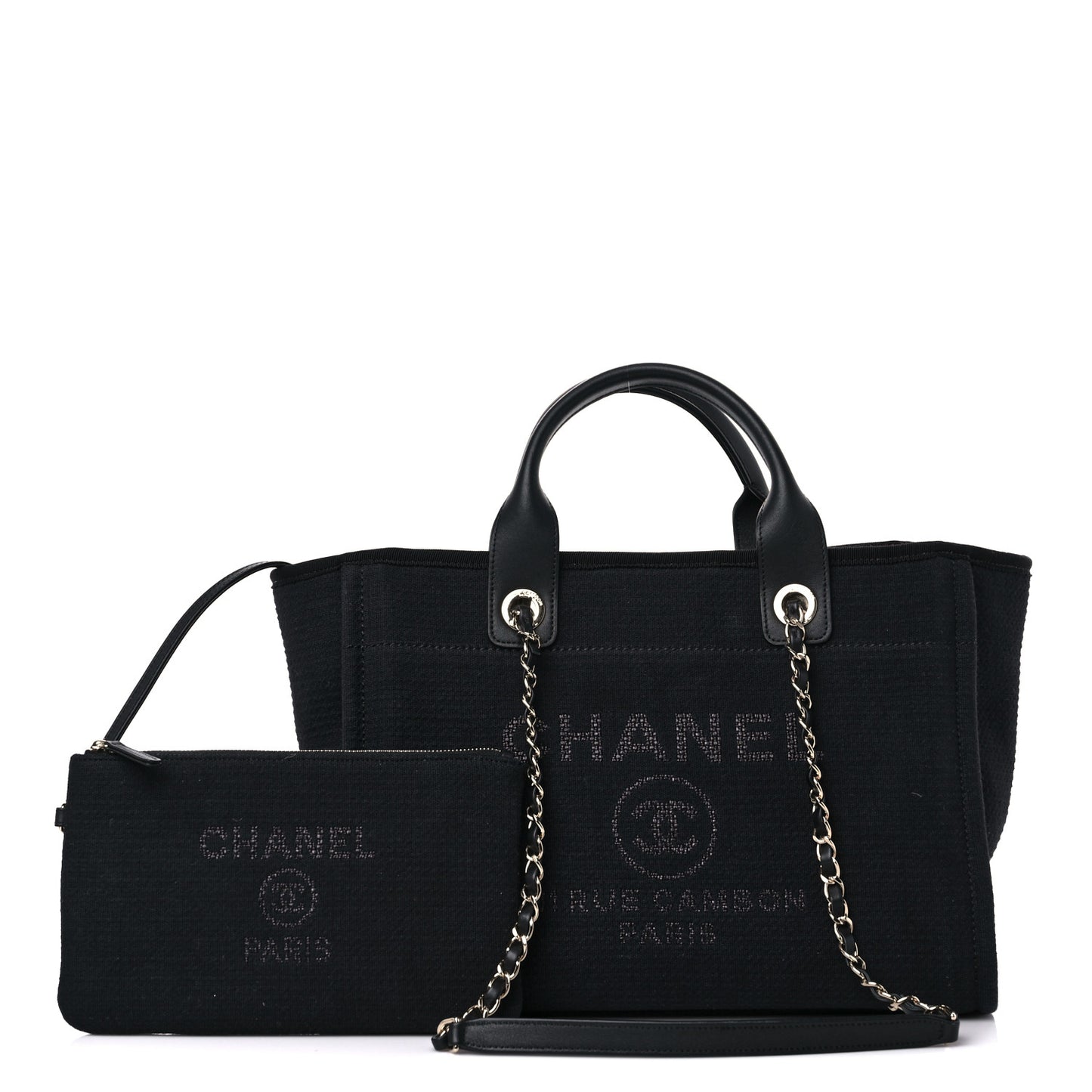 Mixed Fibers Small Deauville Tote Black