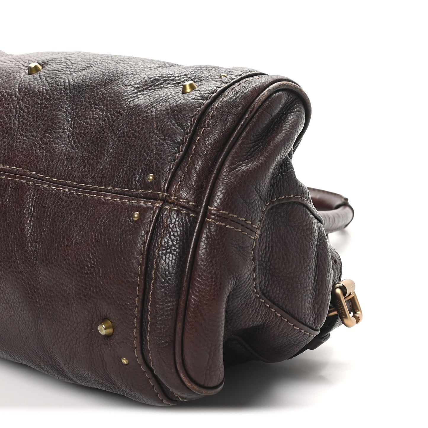 Calfskin Medium Paddington Satchel Chocolate