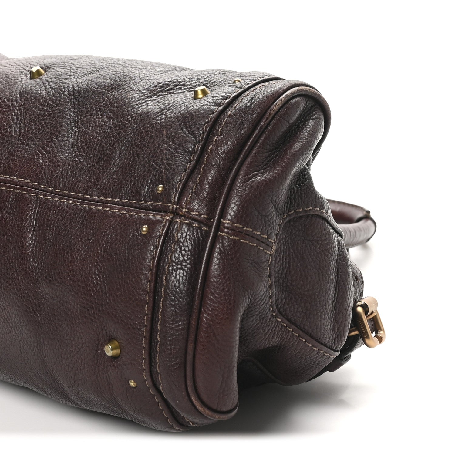 Chloe Calfskin Medium Paddington Satchel Chocolate 9 of 9
