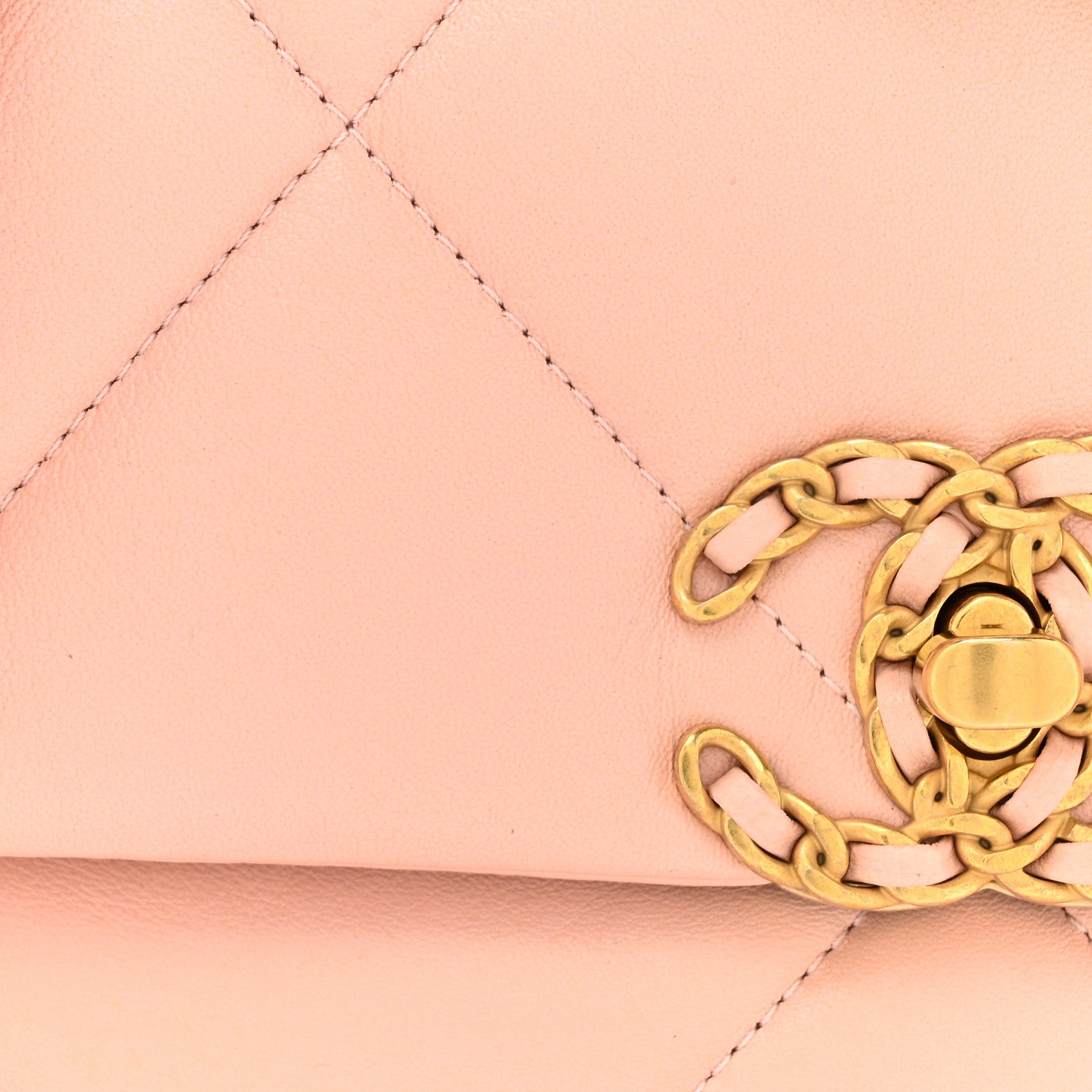 Chanel Lambskin Quilted Medium Chanel 19 Flap Pink 8 of 11