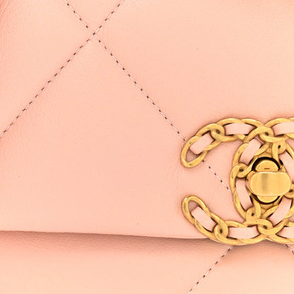 Chanel Lambskin Quilted Medium Chanel 19 Flap Pink 8 of 11