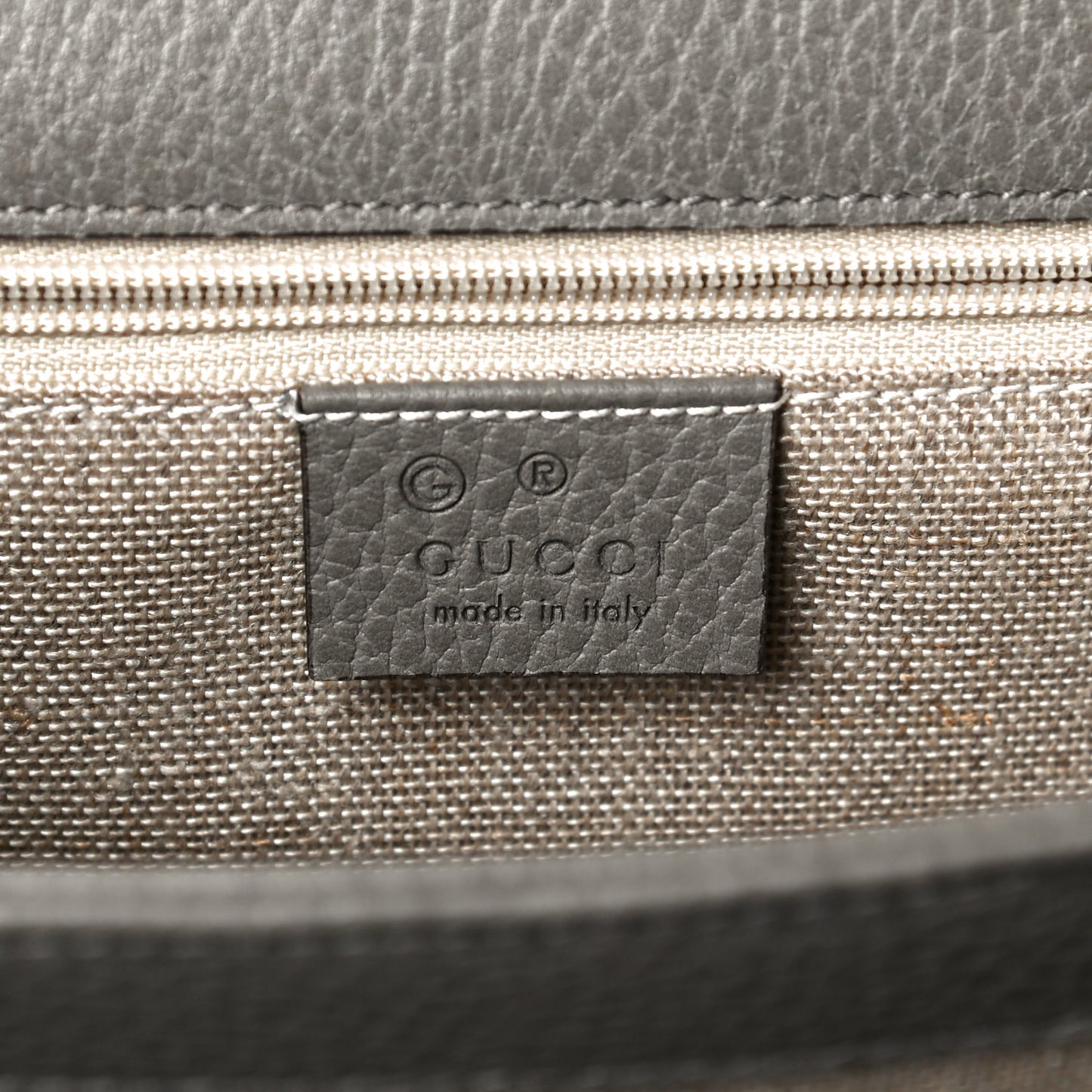 Dollar Calfskin Interlocking G Shoulder Bag Loess