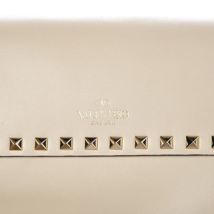 Valentino Garavani Vitello Rockstud Top Handle Shoulder Bag Ivory 9 of 10
