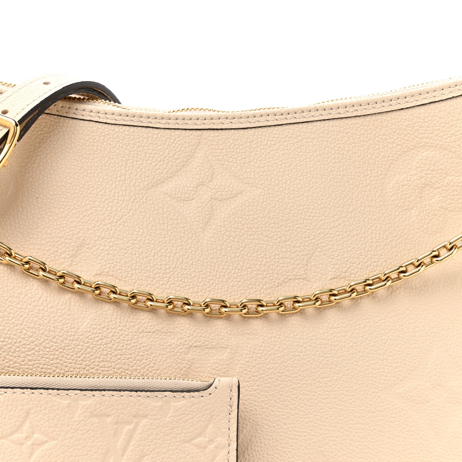 Louis Vuitton Empreinte Monogram Giant Loop Hobo Cream 8 of 10