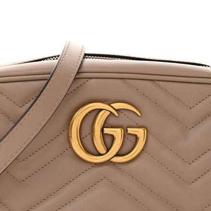 Gucci Calfskin Matelasse Small GG Marmont Chain Shoulder Bag Porcelain Rose 8 of 11