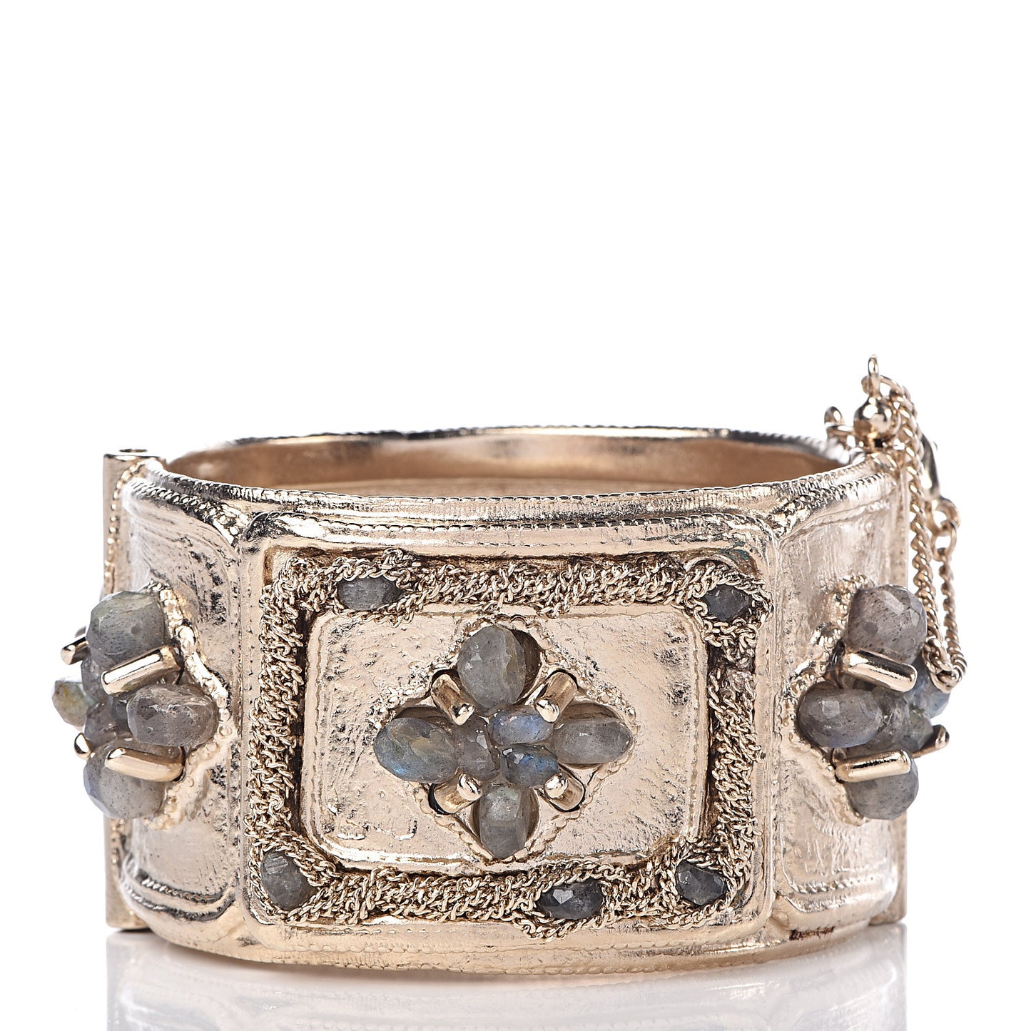 Crystal Enamel CC Cuff Gold