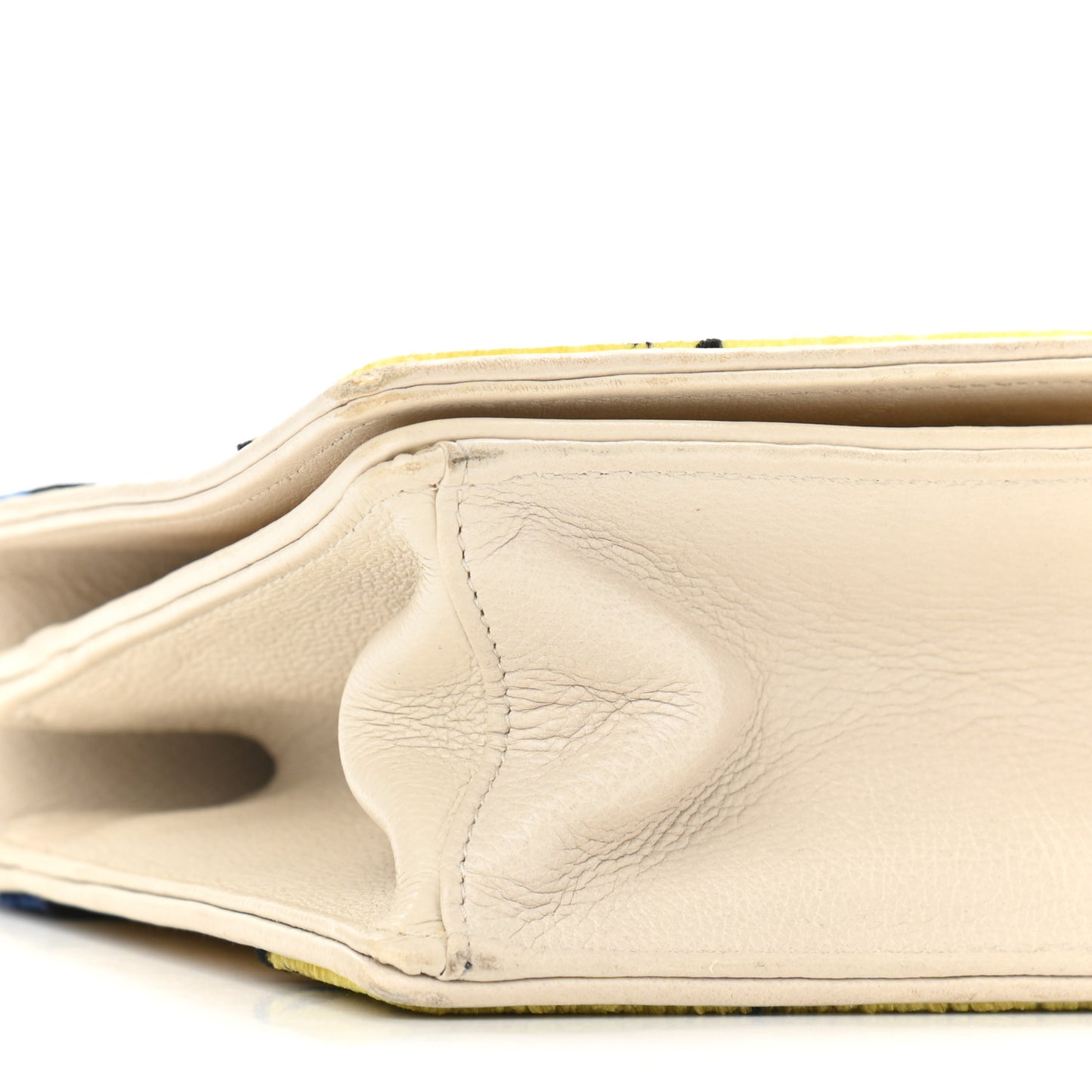 Velvet Straw Cahier Shoulder Bag Naturale Talco