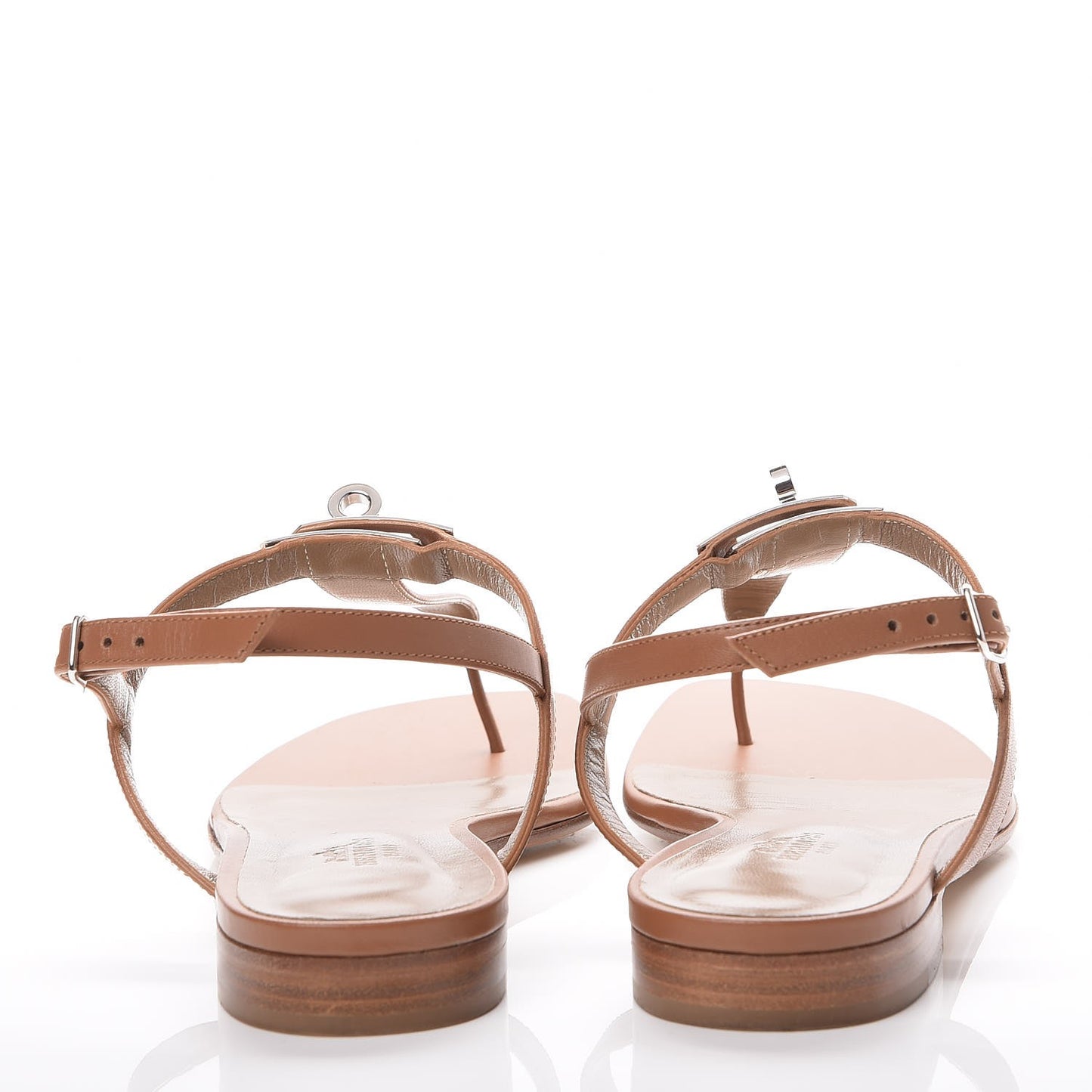 Calfskin Olivia Sandals 38 Palissandre