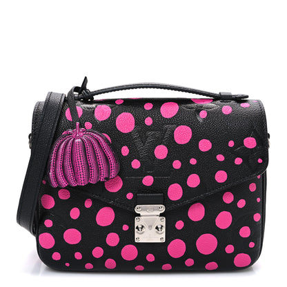 Louis Vuitton LV x YK Empreinte Monogram Giant Pochette Metis Black Fuchsia 1 of 10