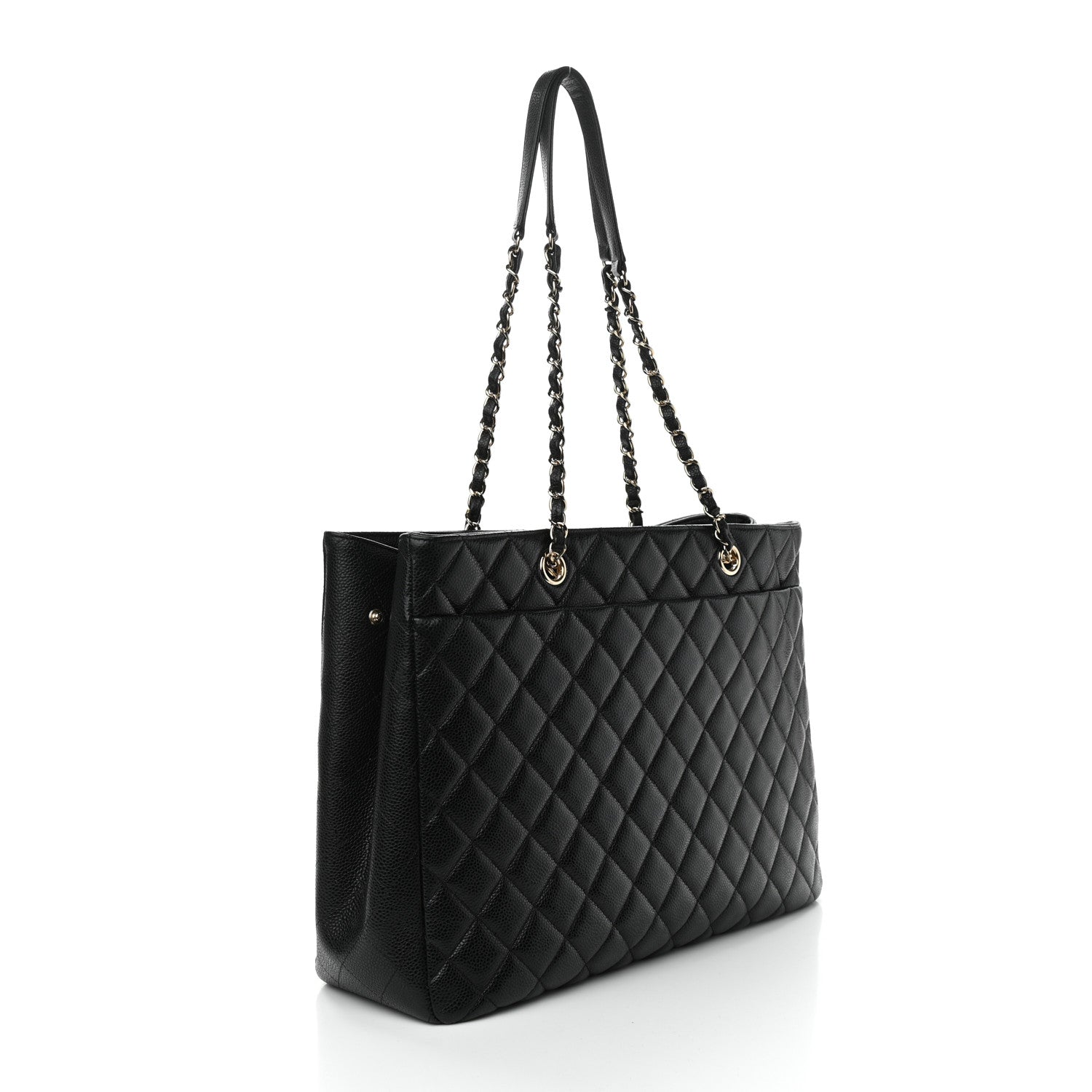 Chanel Caviar Quilted Large Shopping Tote Black 3 of 14