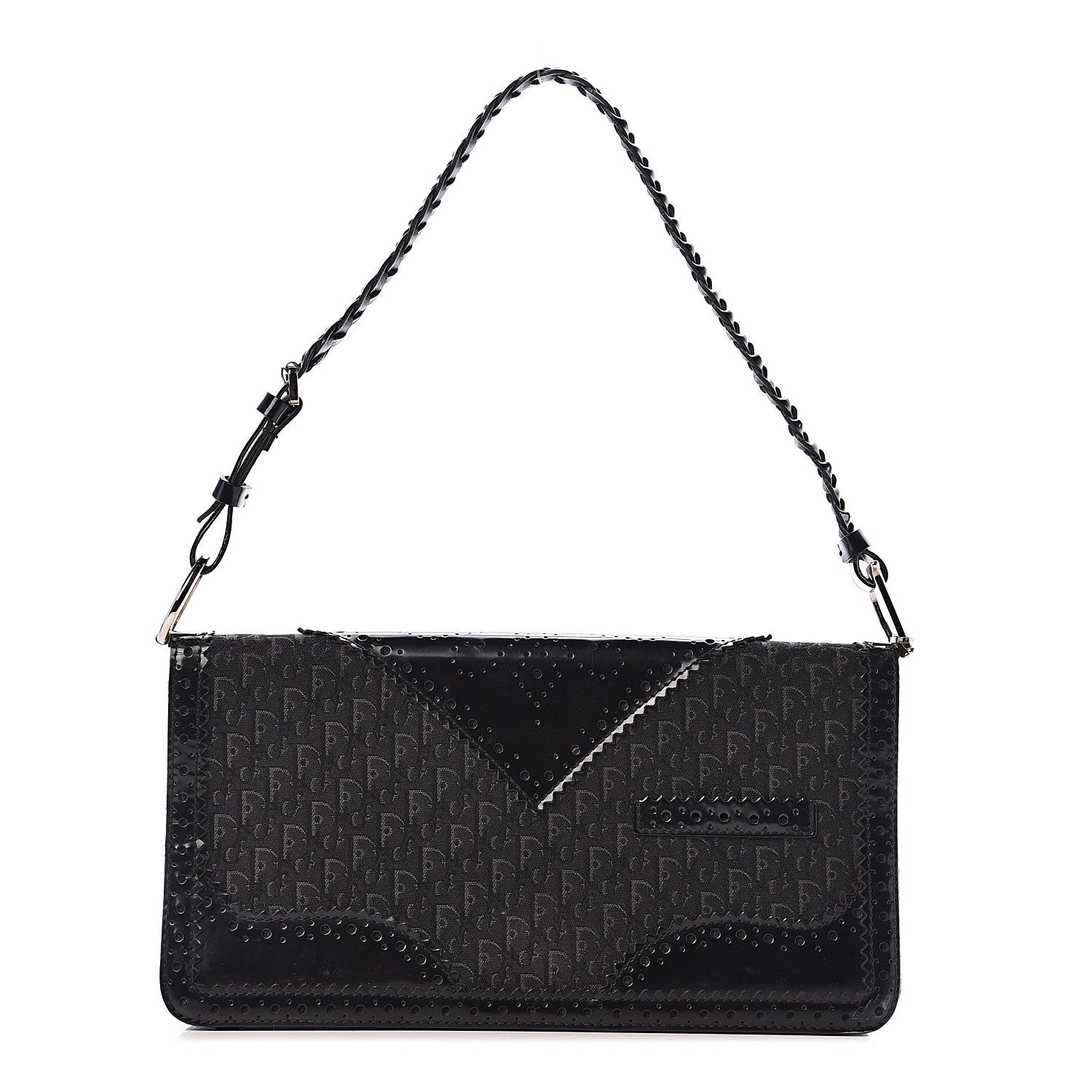 Christian Dior Monogram D Trick Shoulder Bag Black 1 of 9