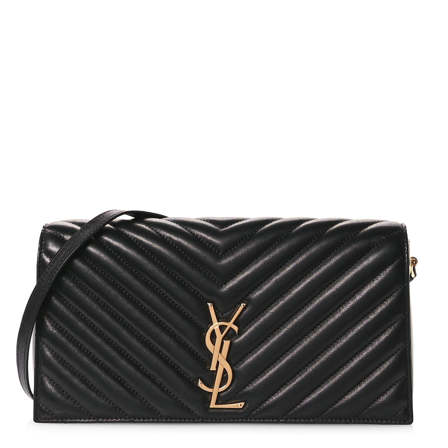 Saint Laurent Lambskin Matelasse Monogram Kate 99 Black 1 of 10