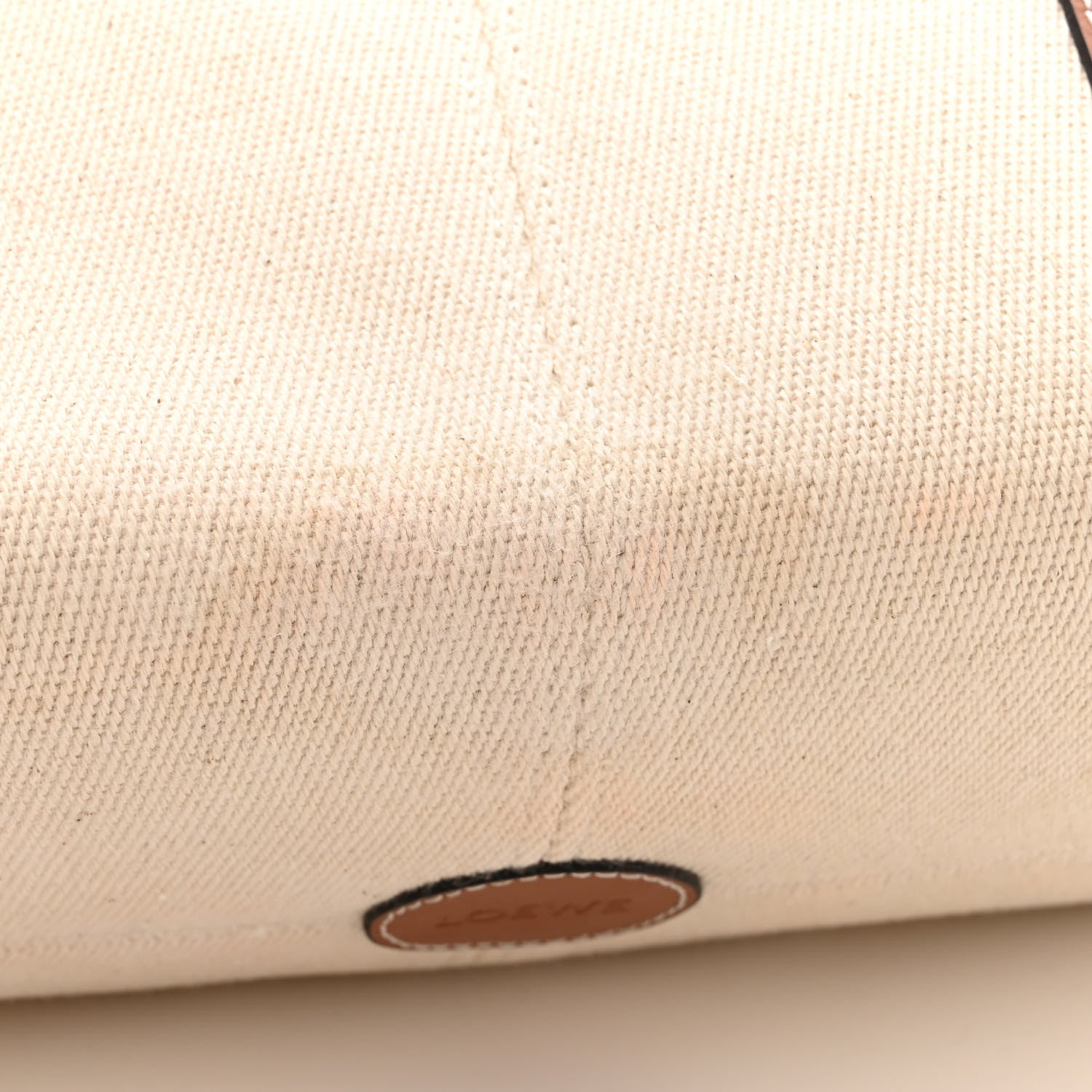 Loewe Canvas Calfskin Small Cushion Tote Beige 13 of 16