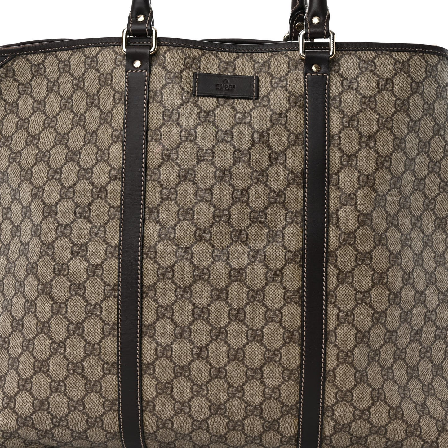 GG Plus Monogram Medium Joy Tote Dark Brown