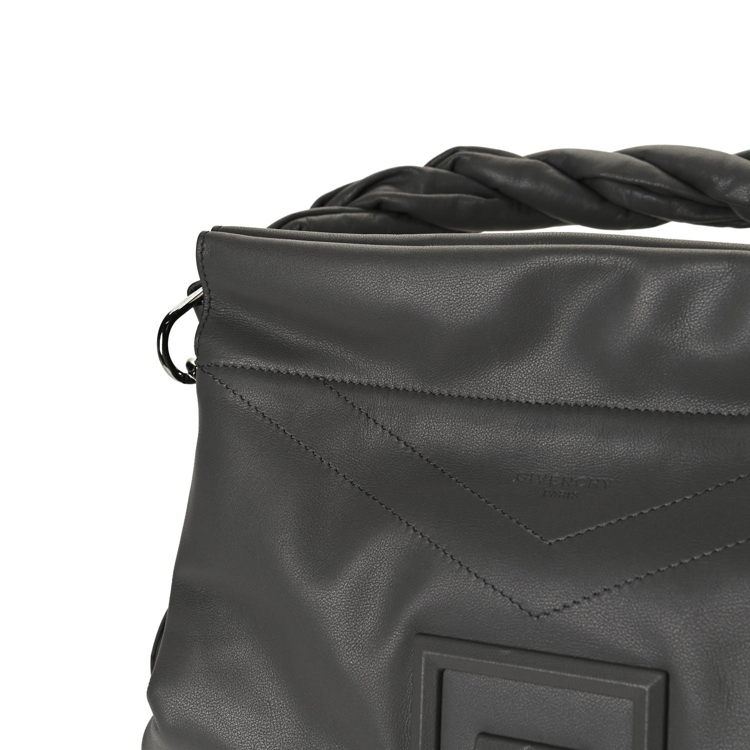 Givenchy Calfskin Medium ID93 Satchel Storm Grey 11 of 12