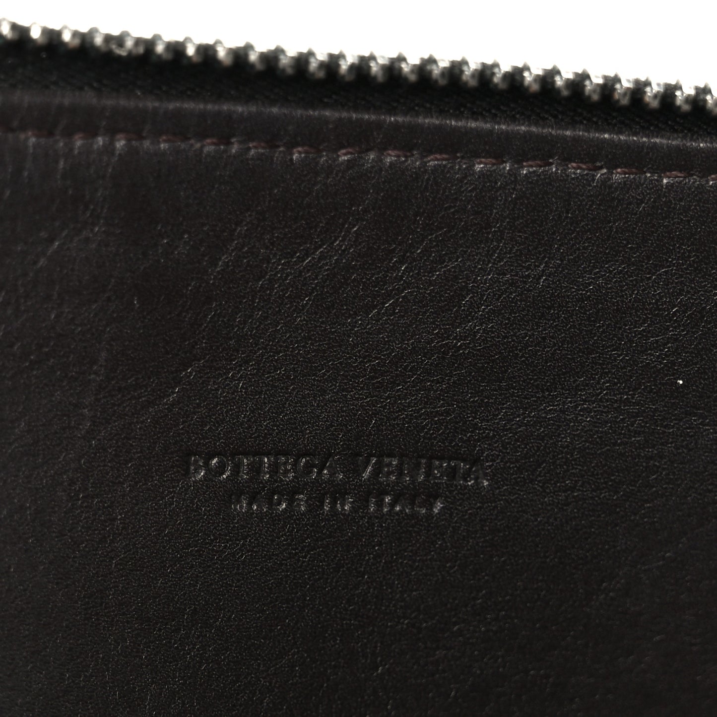 Nappa Intrecciato Document Case Ebano