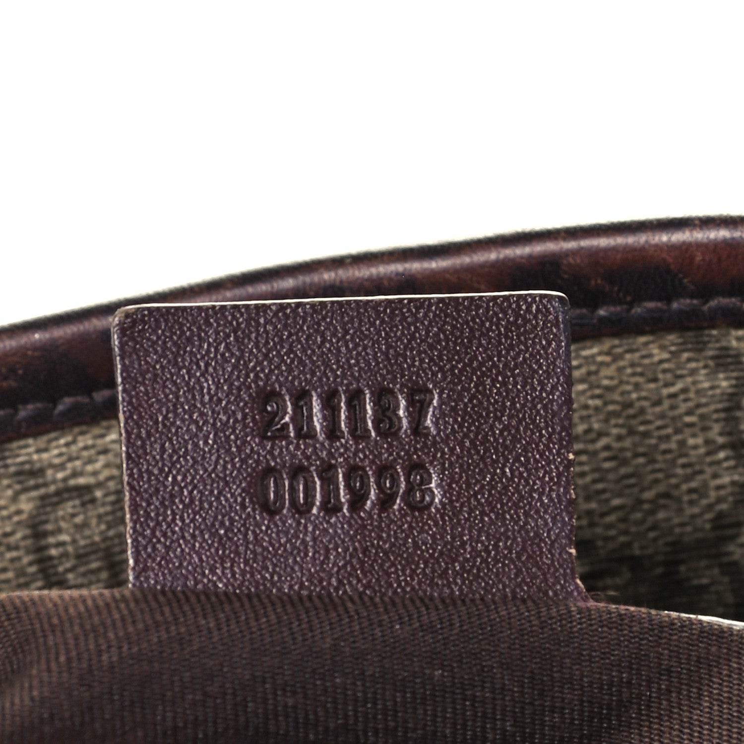 Gucci GG Supreme Monogram Medium Zippered Shopping Tote Dark Brown 7 of 12