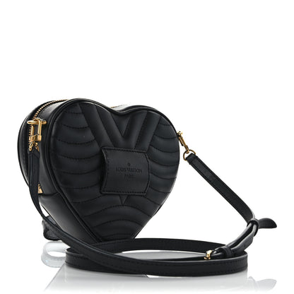 Louis Vuitton Calfskin New Wave Heart Bag Black 3 of 8