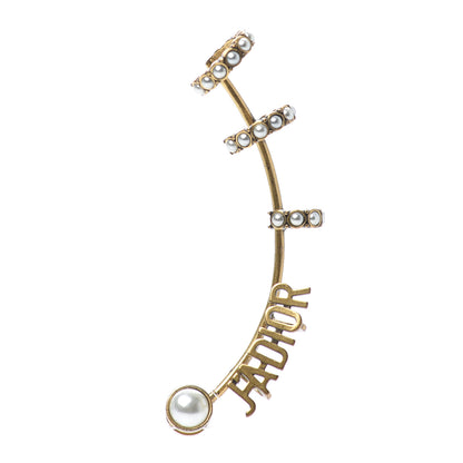 Christian Dior Pearl J'Adior Earring Aged Gold 1 of 3