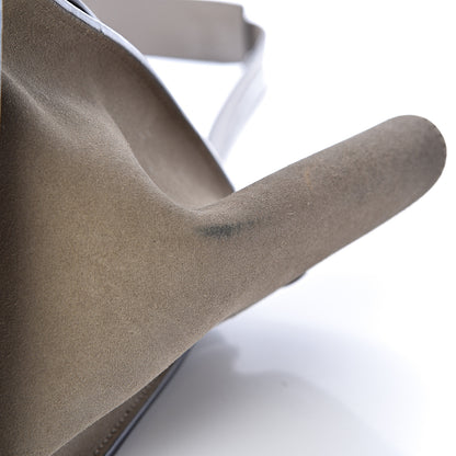 Celine Drummed Calfskin Medium Trapeze Souris 14 of 16