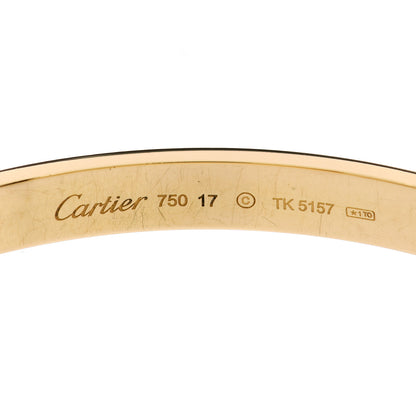 Cartier 18K Yellow Gold LOVE Bracelet 17 3 of 5