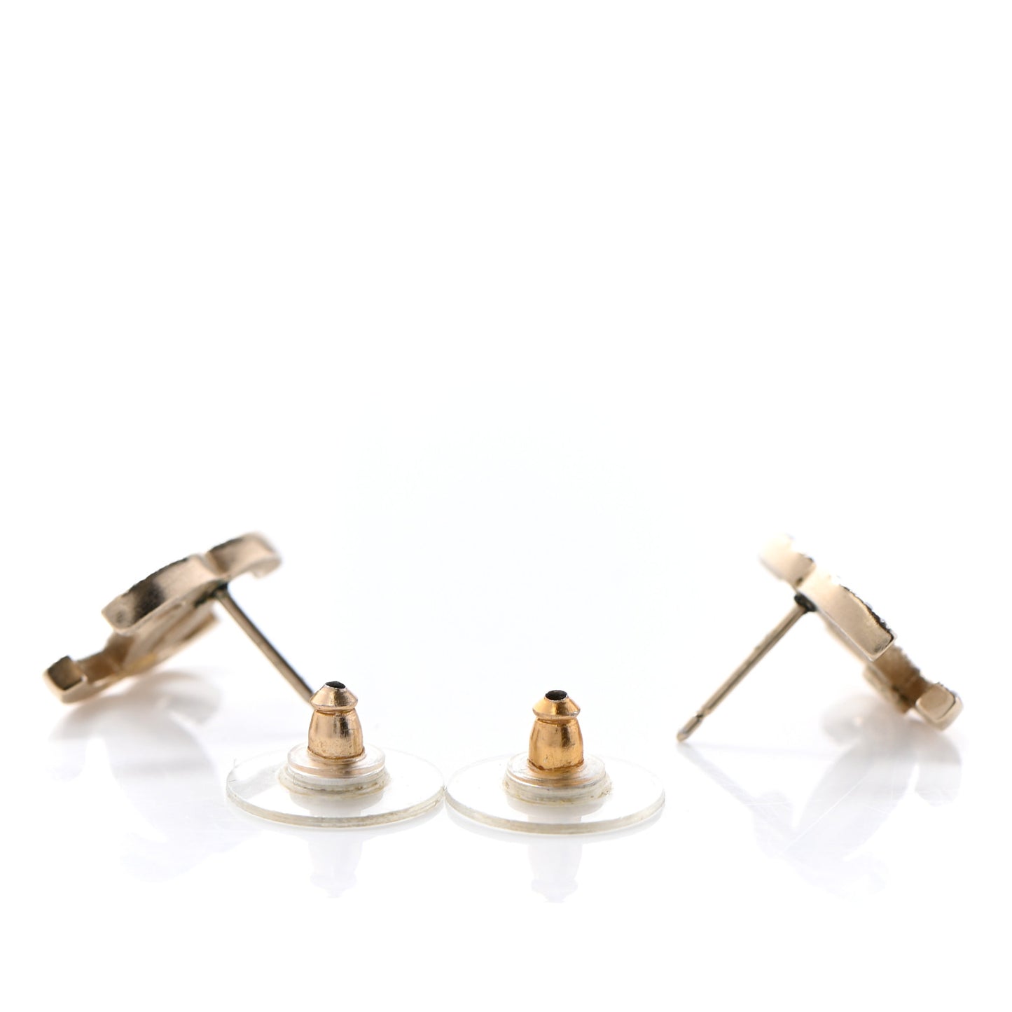 Crystal CC Earrings Gold