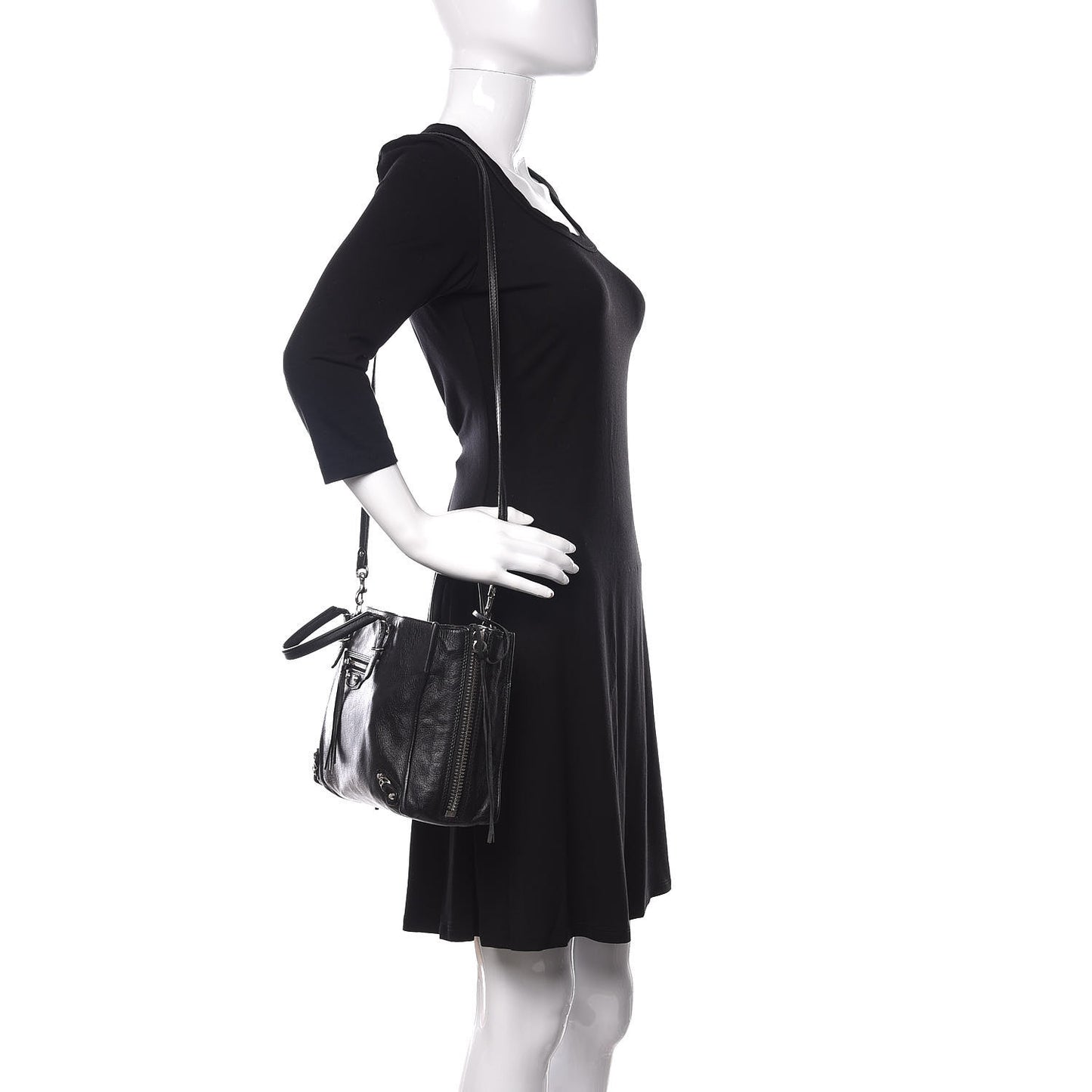 Veau Papier A6 Zip Around Tote Black