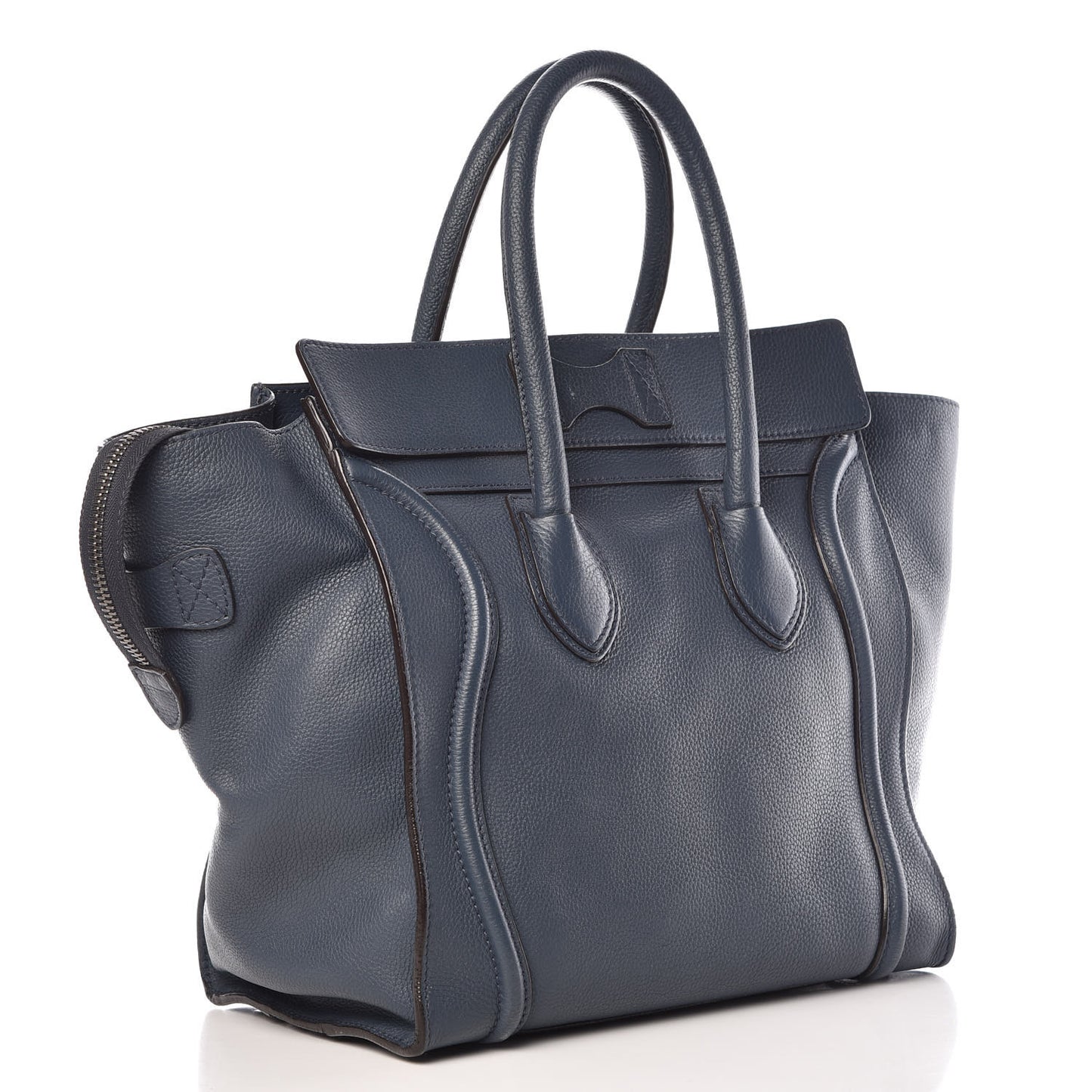 Drummed Calfskin Mini Luggage Orage