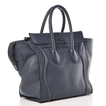 Celine Drummed Calfskin Mini Luggage Orage 3 of 17