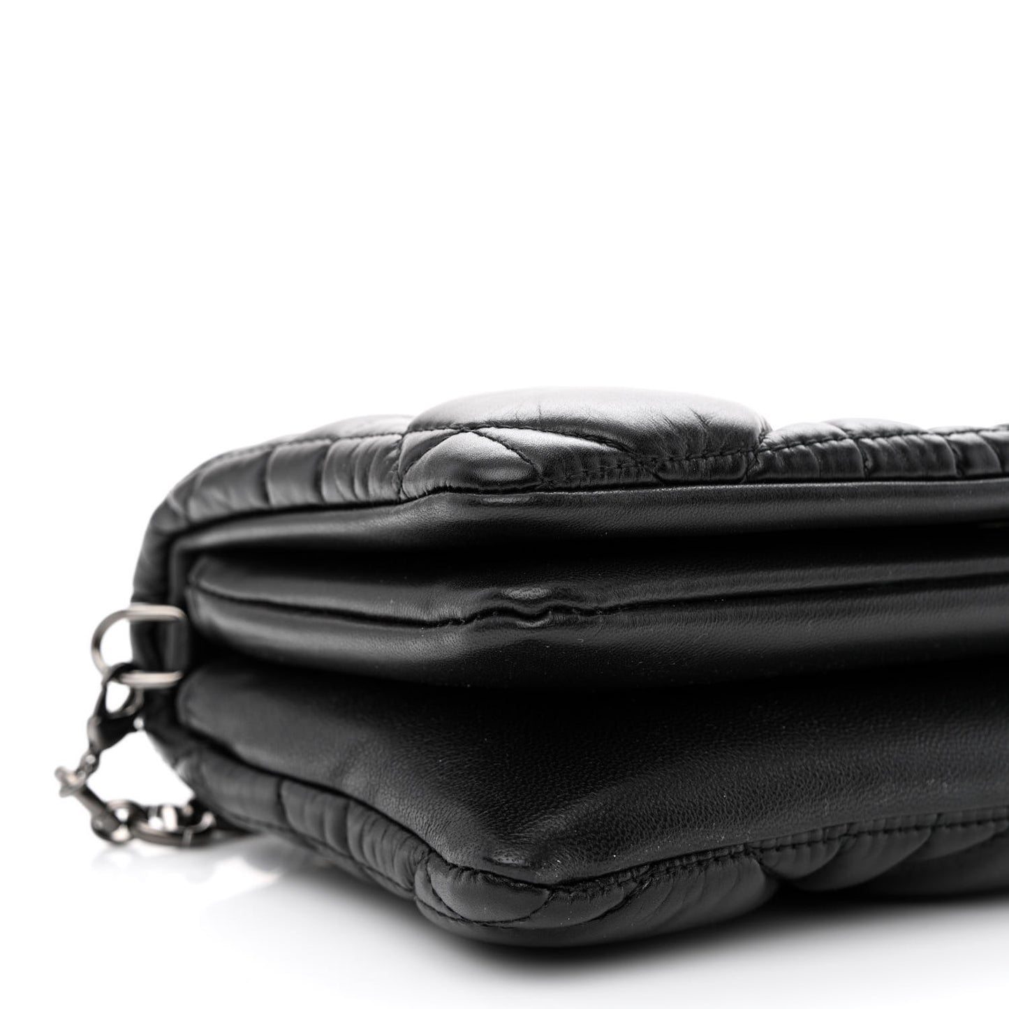 Calfskin Macrocannage Mini Caro Bag Black