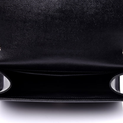 Saint Laurent Grain De Poudre Medium Classic Monogram Kate Satchel Black 5 of 13