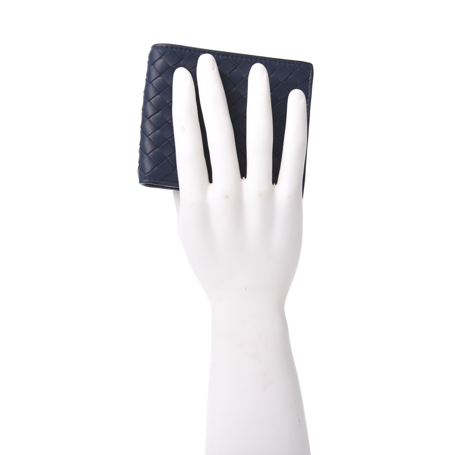 Bottega Veneta Nappa Intrecciato Bi-Fold Wallet Denim 2 of 8