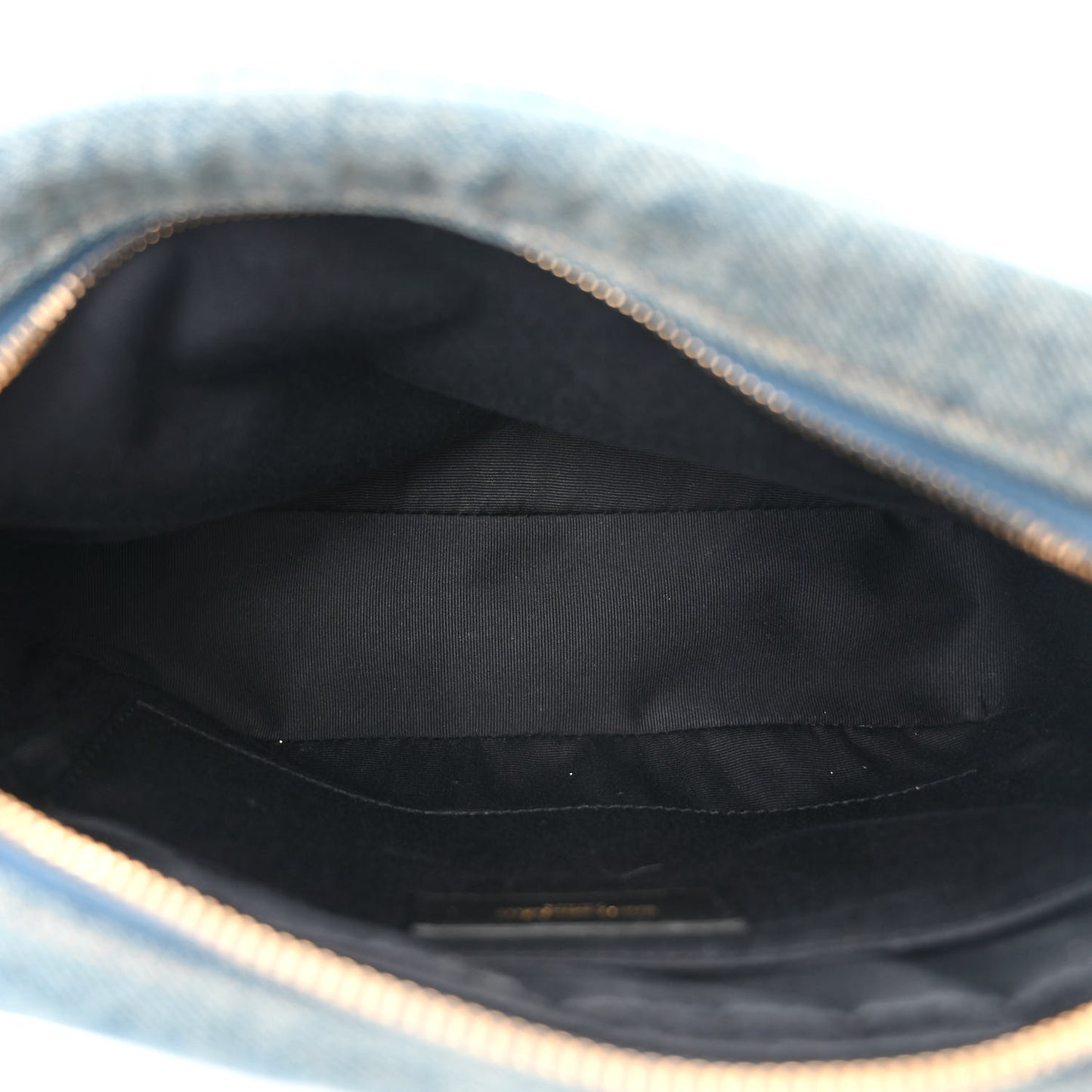 Denim Matelasse Quilted Summer Embroidered Classic Monogram Camera Bag Blue