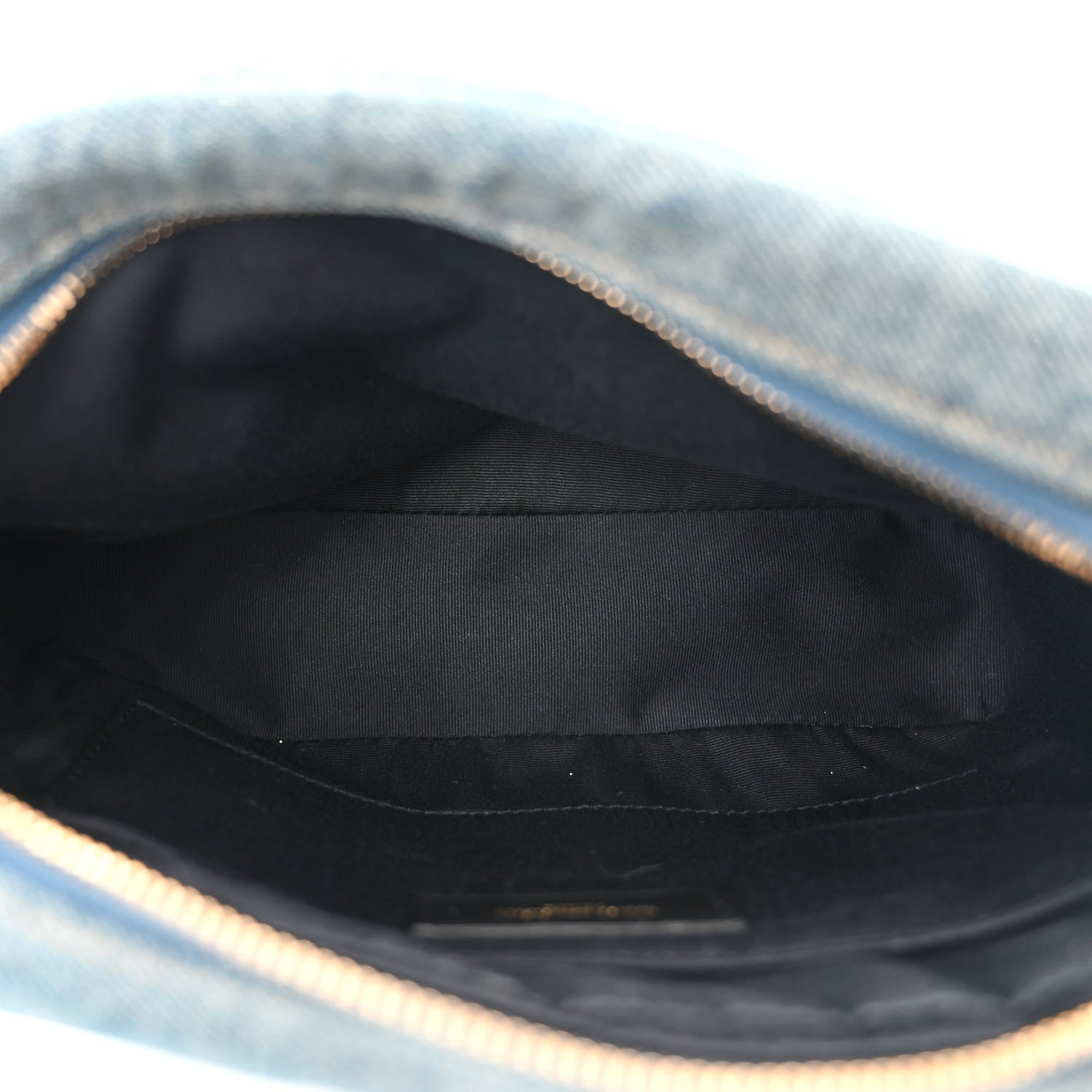Saint Laurent Denim Matelasse Quilted Summer Embroidered Classic Monogram Camera Bag Blue 5 of 11