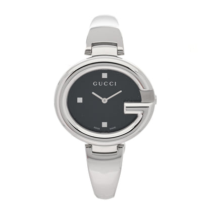 Gucci Stainless Steel 36mm Guccissima Quartz Watch Black 1 of 5