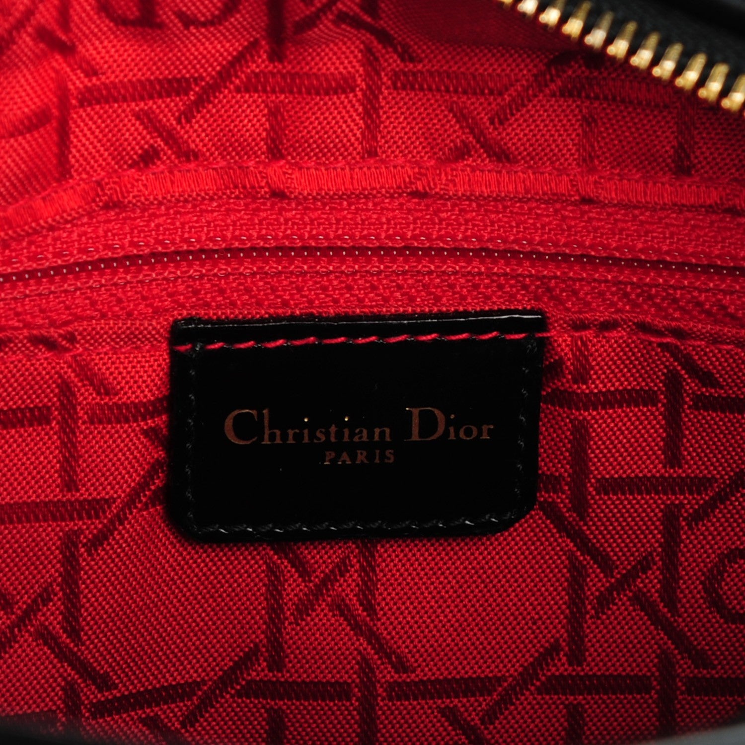 Christian Dior Patent Cannage Medium Lady Dior Black 7 of 8