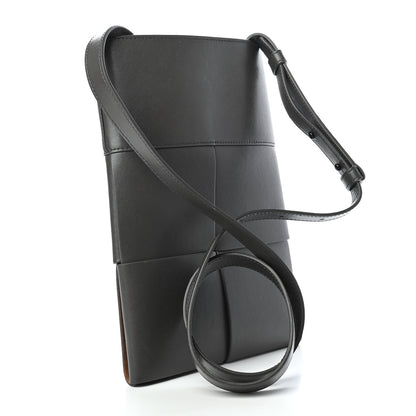 Bottega Veneta Lambskin Maxi Intrecciato Messenger Dark Grey 3 of 9