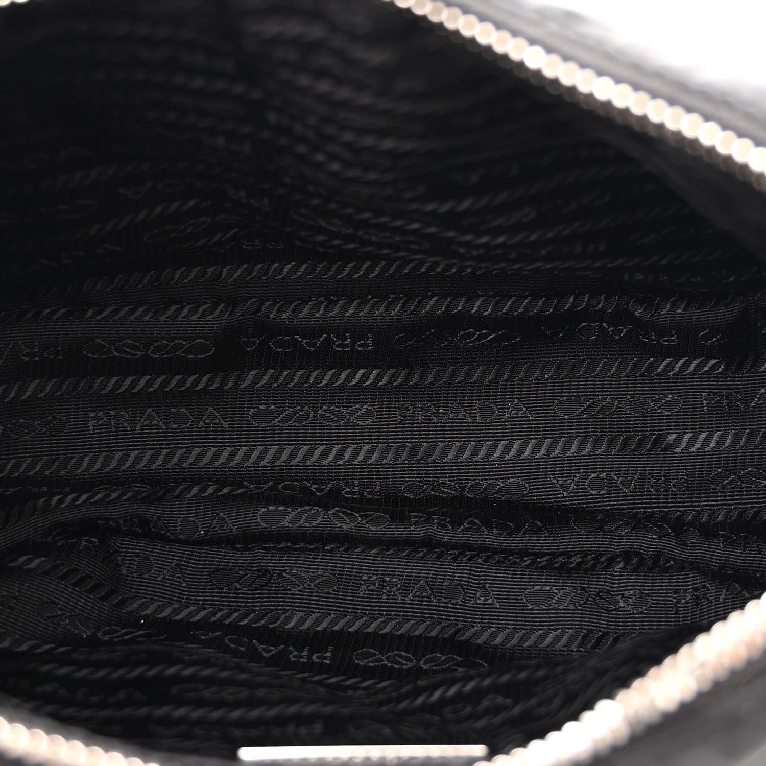 Prada Re-Nylon Triangle Padded Patchwork Shoulder Bag Black 5 of 10