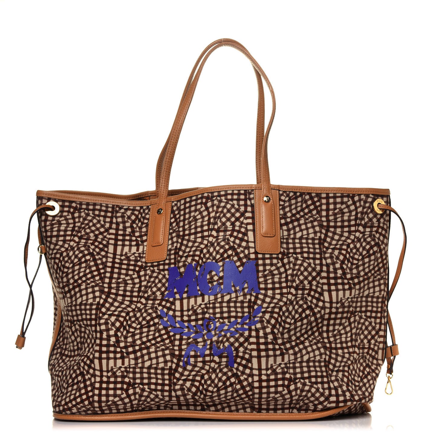 Visetos Large Liz Reversible Shopper Tote Cognac