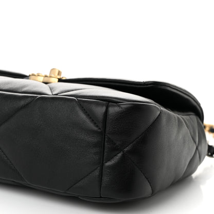 Chanel Lambskin Quilted Medium Chanel 19 Flap Black 10 of 10