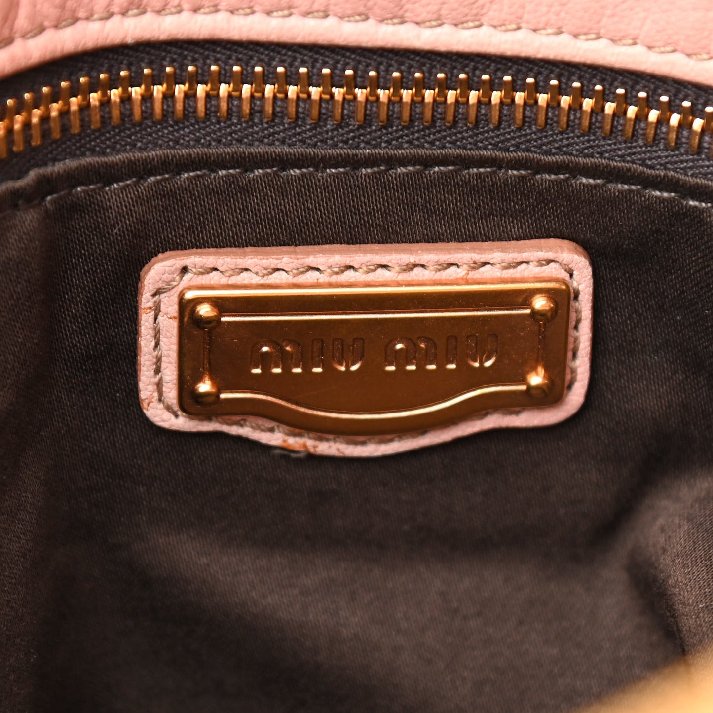 Nappa Chevron Shoulder Bag Pink
