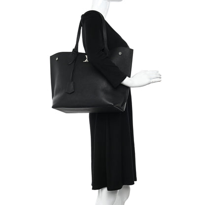 Louis Vuitton Calfskin Lockme Go Tote Black 2 of 9