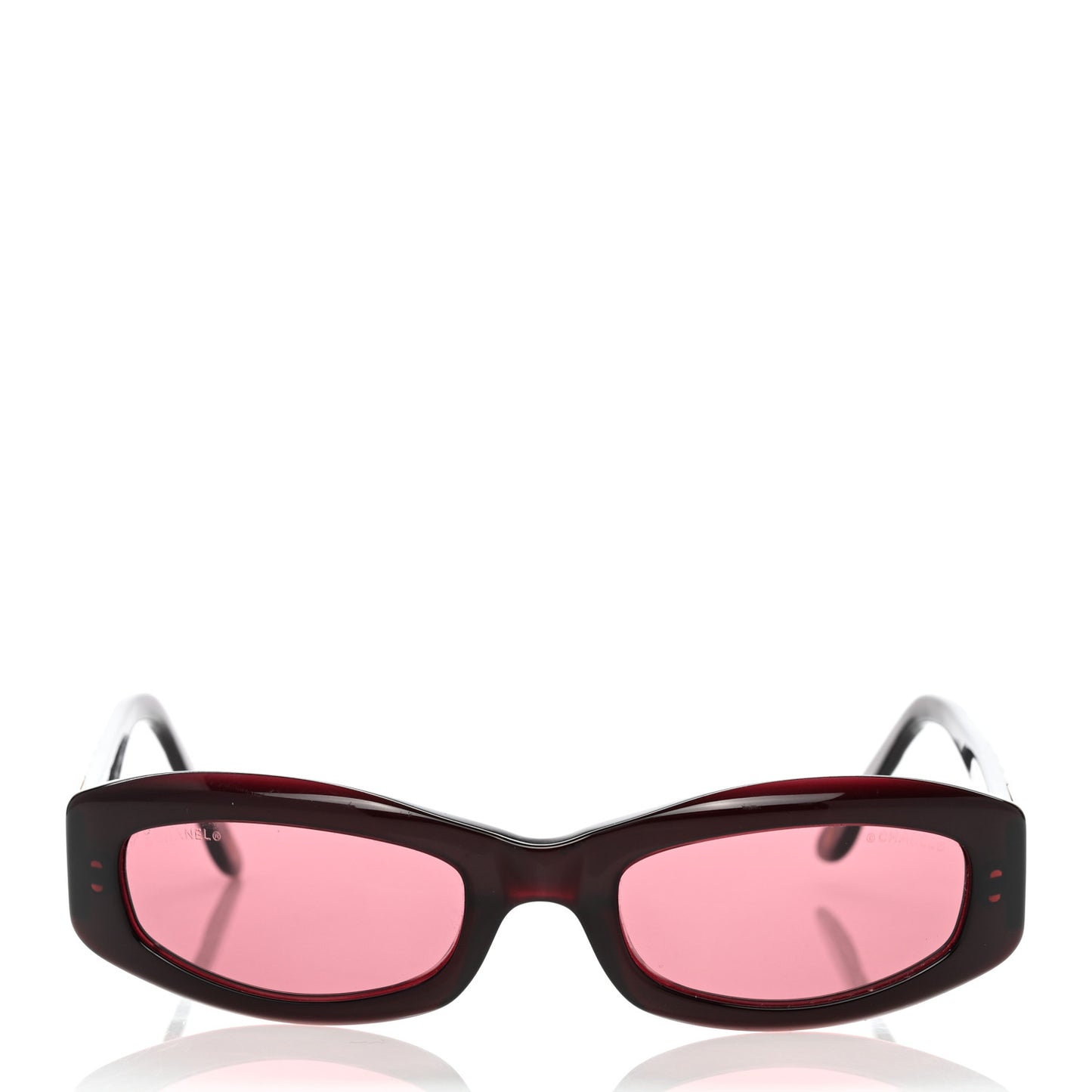 Acetate Rectangle Sunglasses 5014 Burgundy