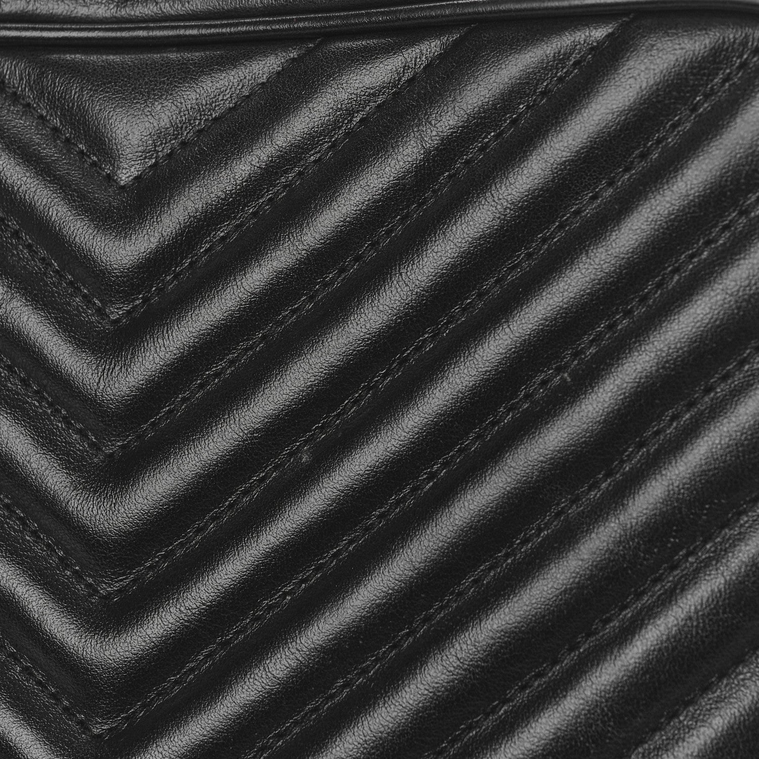 Saint Laurent Calfskin Matelasse Monogram Monochrome Lou Camera Bag Black 9 of 15