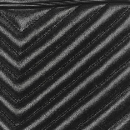 Saint Laurent Calfskin Matelasse Monogram Monochrome Lou Camera Bag Black 9 of 15